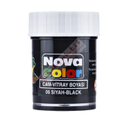 Nova Color Cam Boyası Su Bazlı Şişe Siyah NC-154