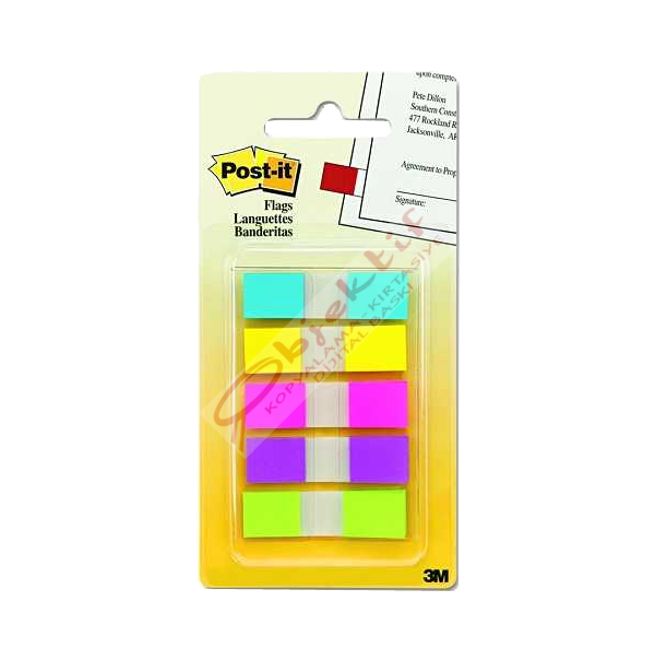 Post-it İndeks 20 YP 12x44 5 Renk 683-5 KP