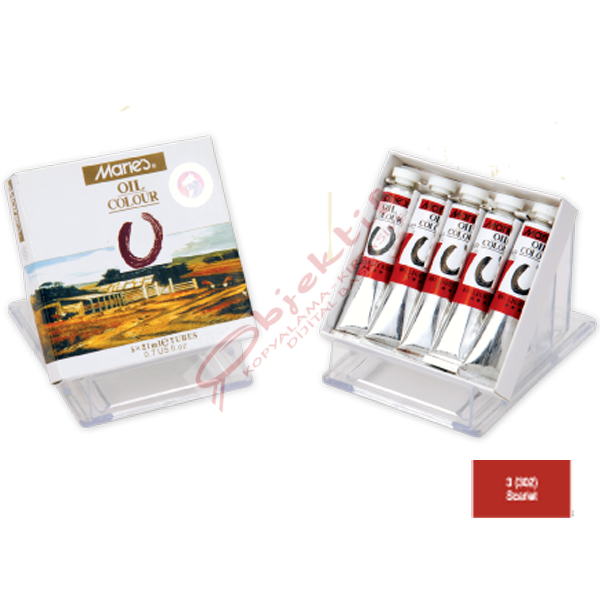 Maries Yağlı Boya 21 ML Scarlet (Kırmızı) 302 (E75B) MRMAR0111