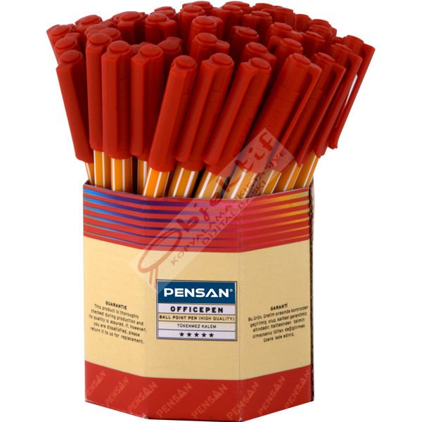 Pensan Tükenmez Kalem Office Pen Kırmızı 1010