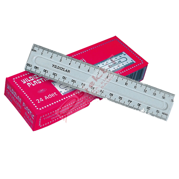 Yıldızlar Standart Cetvel Plastik 15 CM 30