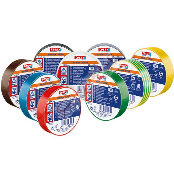 Tesa Bant Elektrik Izalasyon Kırmızı 10x15 53988-00020-00