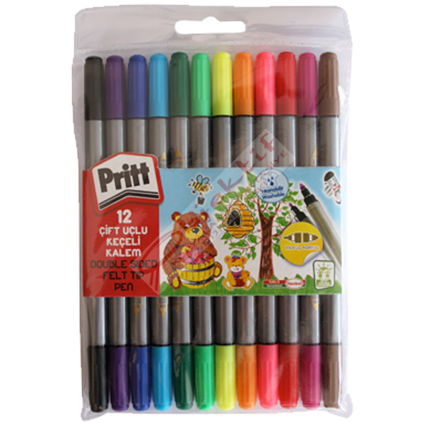 Pritt Keçeli Boya Kalemi Çift Uçlu 12 Renk 1687977