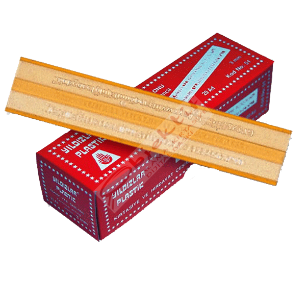 Yıldızlar Yazı Şablonu Teknik 3 MM 51
