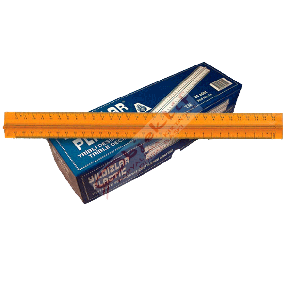 Yıldızlar Standart Cetvel Plastik Tribli Desimetre 30 CM 64