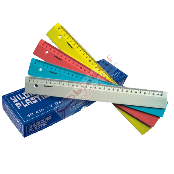 Yıldızlar Standart Cetvel Plastik Renkli 30 CM 70
