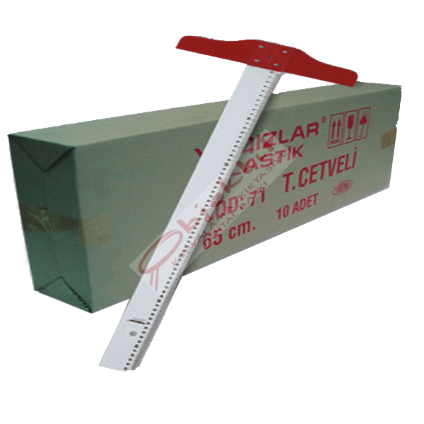Yıldızlar T Cetvel Plastik 65 CM 71