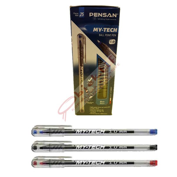 Pensan Tükenmez Kalem My-Tech 1.0 MM İğne Uç Kırmızı 2250