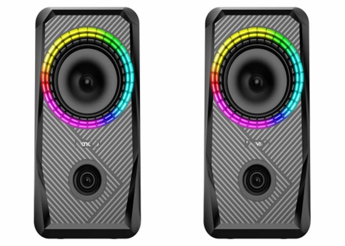 Mikado MD-S26 JOY 2.0 Multimedia 3W*2 Siyah USB RGB Işıklı Gaming Speaker