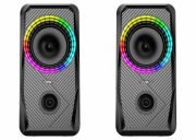 Mikado MD-S26 JOY 2.0 Multimedia 3W*2 Siyah USB RGB Işıklı Gaming Speaker