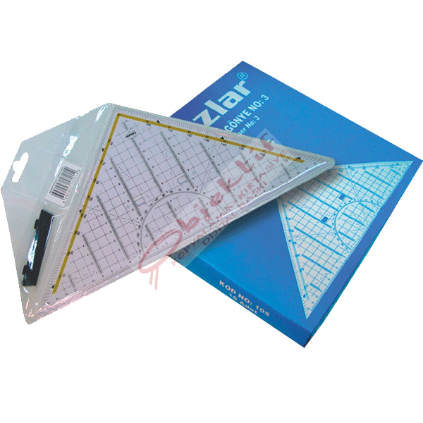 Yıldızlar Teknik Resim Gönyesi Geometrik-Açılı No:3 105