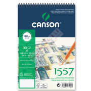 Canson 1557 Resim Ve Çizim Blok 180 GR A5 20 YP Üstten Spiralli