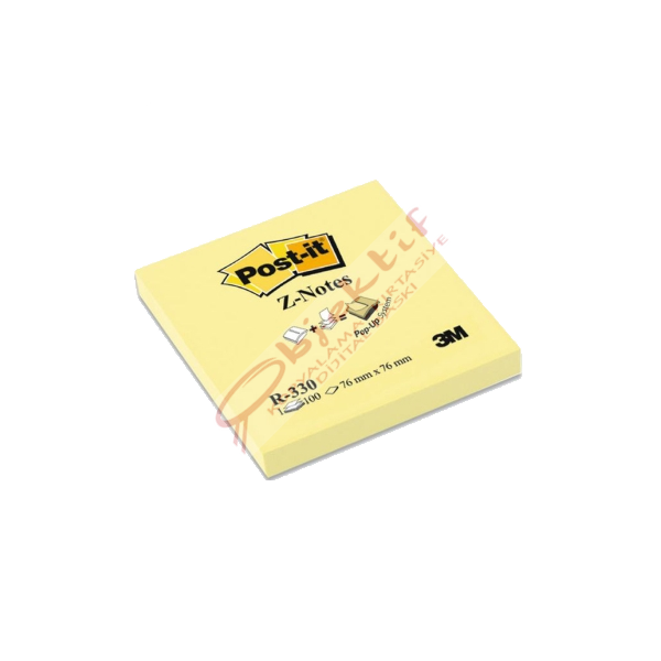Post-it Yapışkanlı Not Kağıdı Z-Notes 100 LÜ 76x76 Sarı R-330