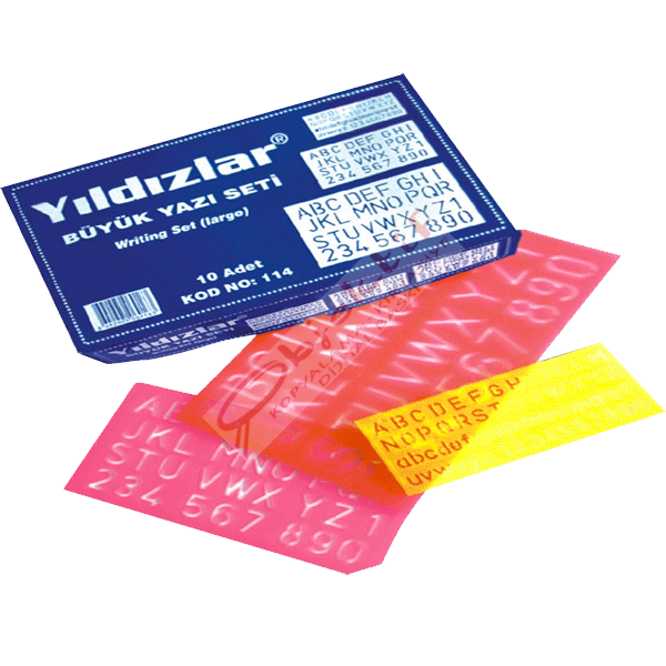 Yıldızlar Yazı Seti Büyük 3 LÜ 114