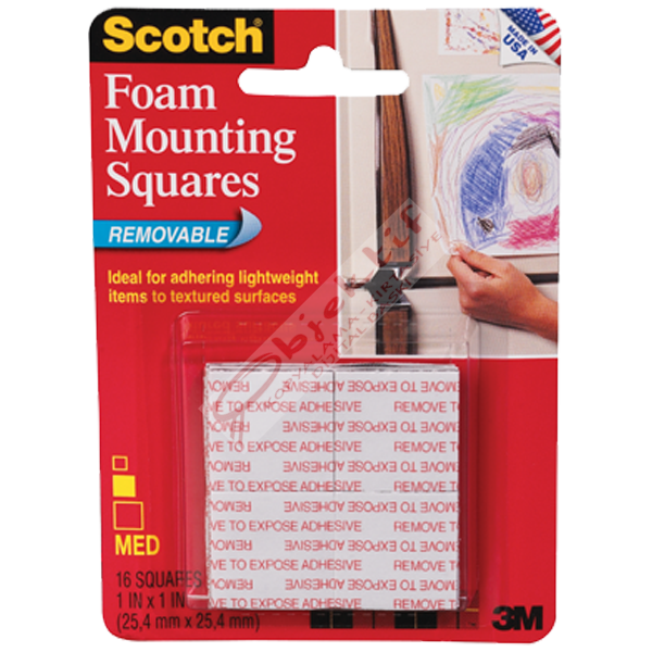 Scotch Çift Taraflı Bant Köpük Kareler 16 LI 2.5x2.5 108