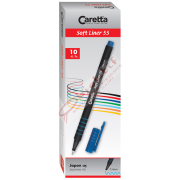 Caretta Softliner Keçeli Kalem 0.4 MM Koyu Mavi 10 LU 55/03