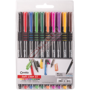 Caretta Softliner Keçeli Kalem 0.4 MM Karışık Renk 10 LU CS-55