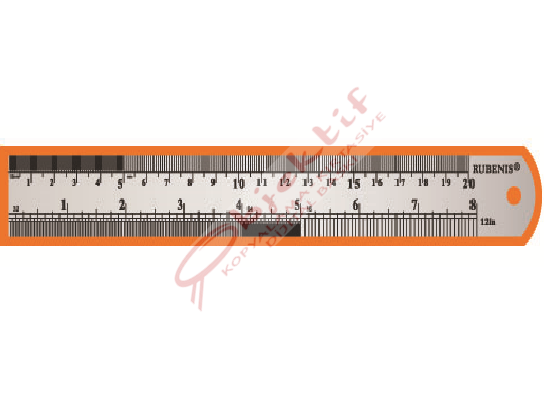 Rubenis Standart Cetvel Çelik 20 CM JR-20