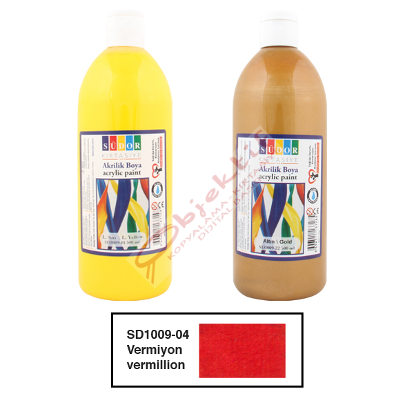 Südor Akrilik Boya 500 ML Vermillon SD1009-04