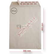 Asil Doğan Torba Zarf İmt Kraft Silikonlu 30x40 90 GR AS-0866