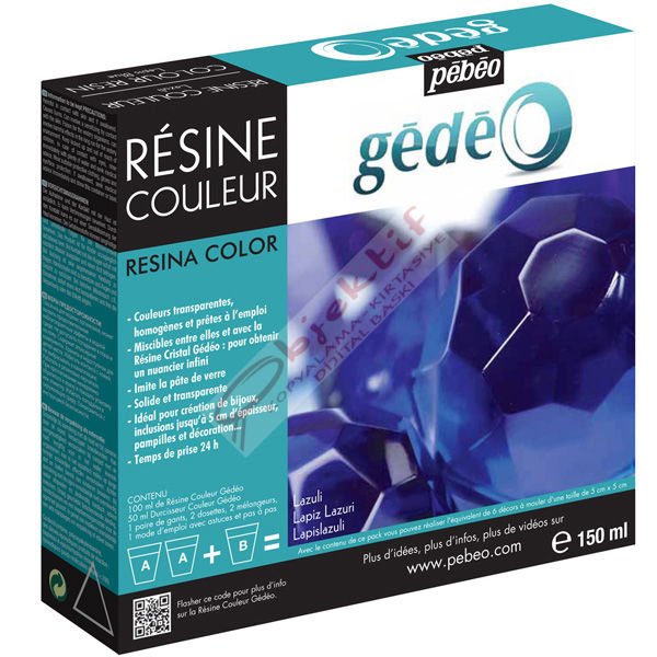 Pebeo Kit Gedeo Mavi Reçine 150 ML 766151