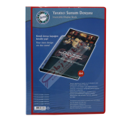 Serve Katalog (Sunum) Dosyası Önü-Sırtı Cepli 20 Lİ Kırmızı SV6720