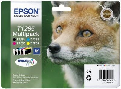 Epson BX305 SX125/425 Multipack 4'lü Mürekkep Kartuş T12854022
