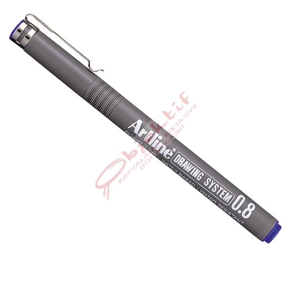 Artline Çizim Kalemi 0.8 MM Mavi EK238