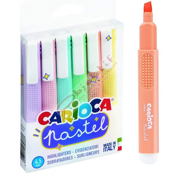 Carioca Fosforlu Kalem Pastel 6 Lı 43033