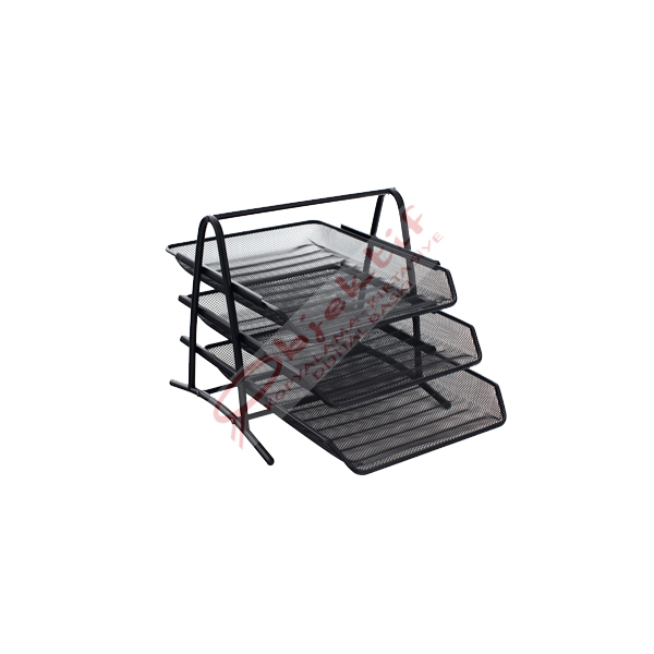 Globox Evrak Rafı Metal 3 LÜ Siyah 6255