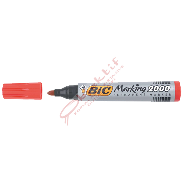 Bic Markör Permanent 1.7 MM Yuvarlak Uçlu Kırmızı 2000 03