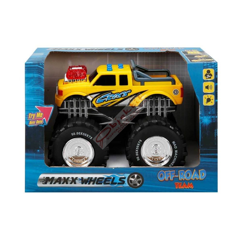 Sunman Maxx Wheels Sesli Ve Işıklı Araba Off-Road Team S01034000