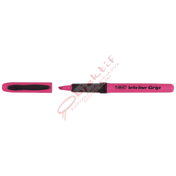 Bic Fosforlu Kalem Brite Line Grip Pembe Kalem Tipi 811 934