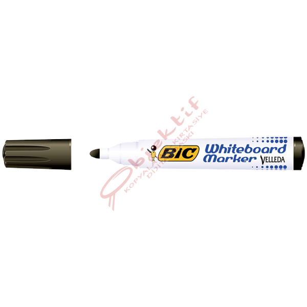 Bic Tahta Kalemi Yuvarlak Uçlu Velleda Siyah 1701 09