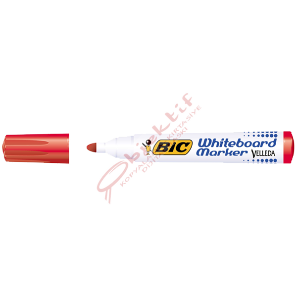 Bic Tahta Kalemi Yuvarlak Uçlu Velleda Kırmızı 1701 03