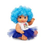 Sunman Afro Kıvırcık Renkli Saçlı Bebek 23 Cm 20040