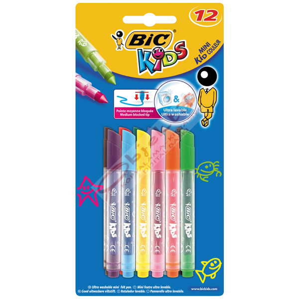 Bic Keçeli Boya Kalemi Mini Kids Couleur 12 Renk 8374903