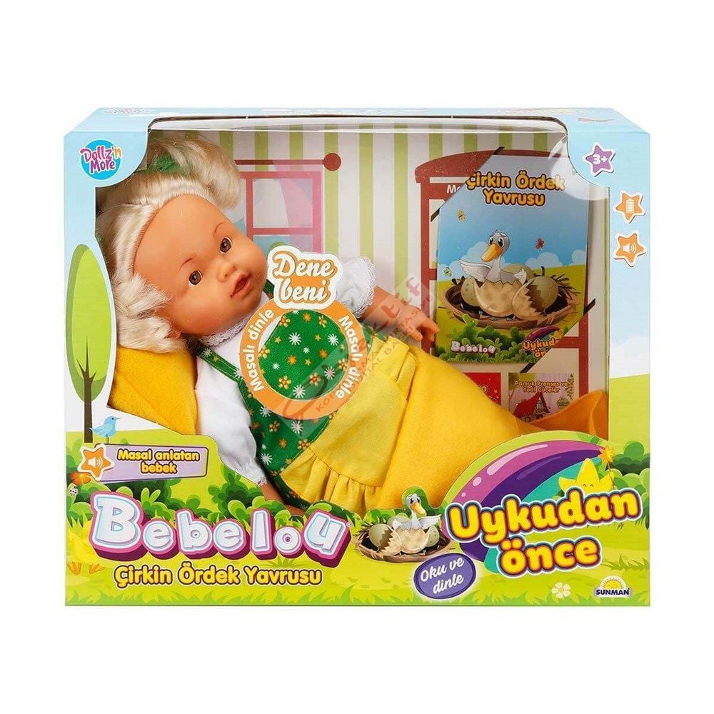 Sunman Bebelou Uykudan Önce Dolgu Masal Anlatan Bebek Çirkin Ördek Yavrusu 40 Cm.