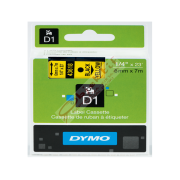 Dymo D1 Şerit Standart 6 MMx7 MT Sarı Üzerine Siyah 43618 S0720790