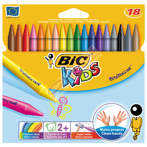 Bic Pastel Boya Plastidecor Silinebilir 18 Renk 829771
