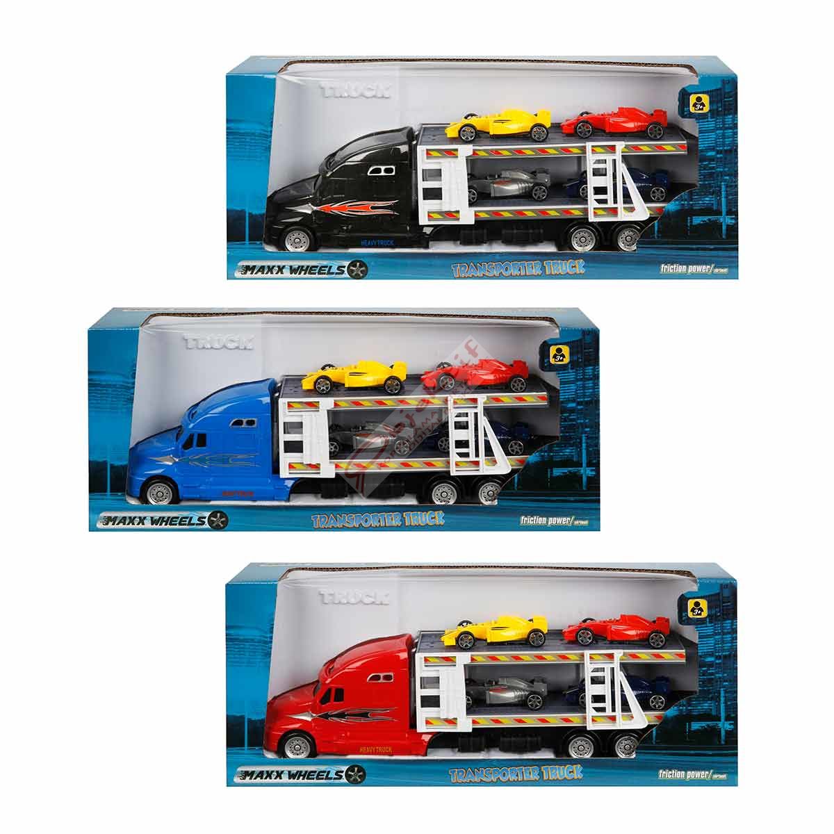 Sunman Maxx Wheels Transporter 2 Katlı 4 Araçlı 30 cm. 1:48 S00002322