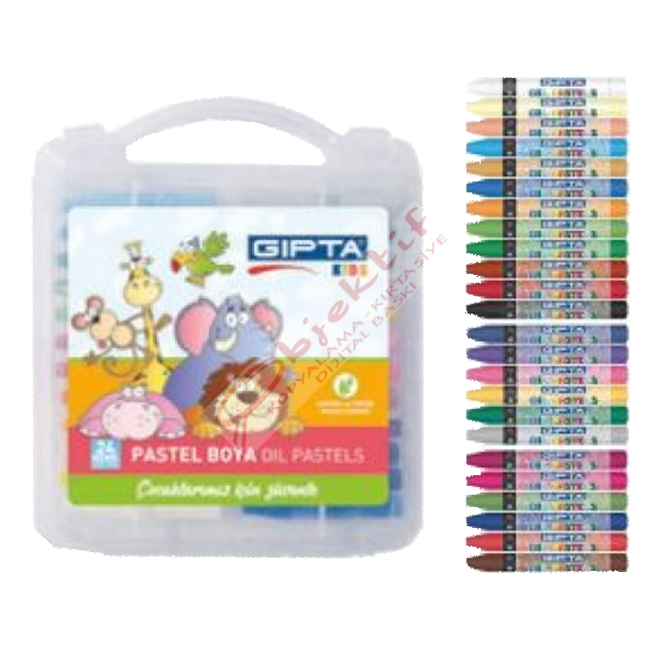 Gıpta Pastel Boya Çantalı Altıgen 24 Renk K362