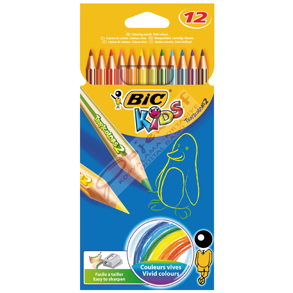 Bic Kuru Boya TropicolorS2 Tam Boy 12 Lİ 832566