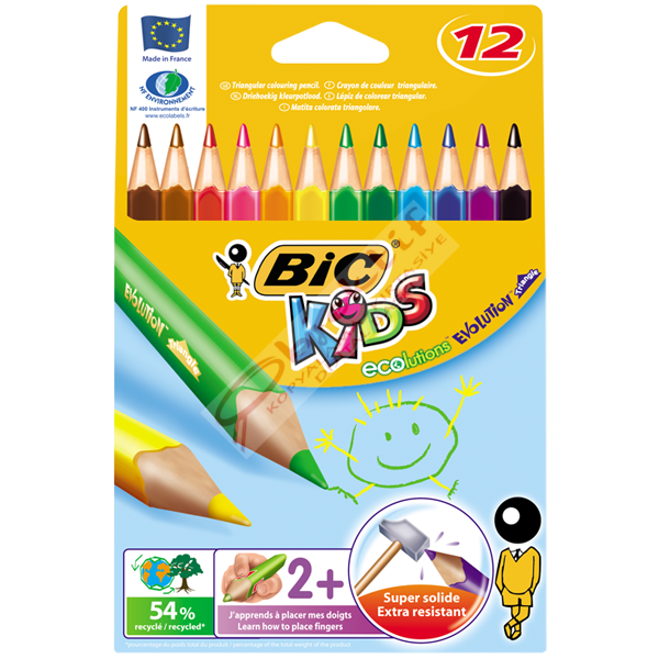 Bic Kuru Boya Evolution Üçgen Jumbo 12 Lİ 829735