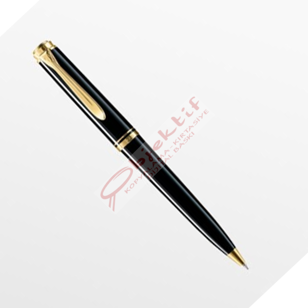 Pelikan Tükenmez Kalem 14 Ayar Altın Kaplama Siyah K300