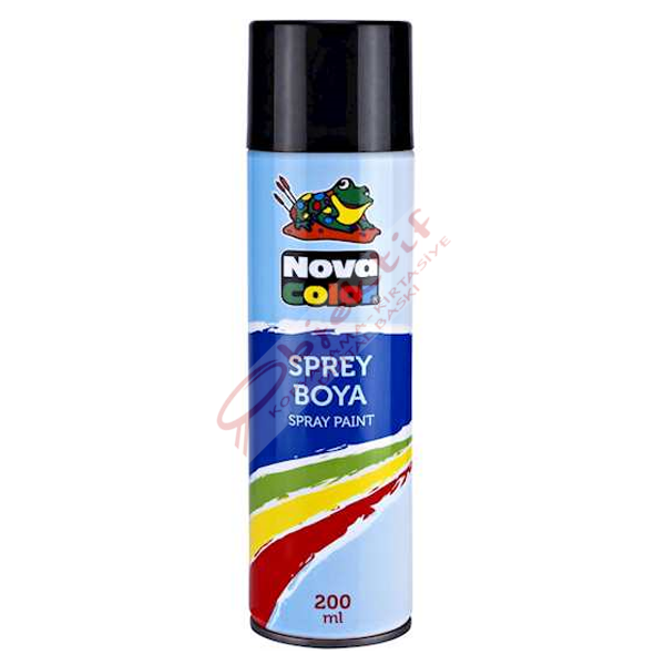 Nova Color Sprey Boya 200 ML Siyah NC-805