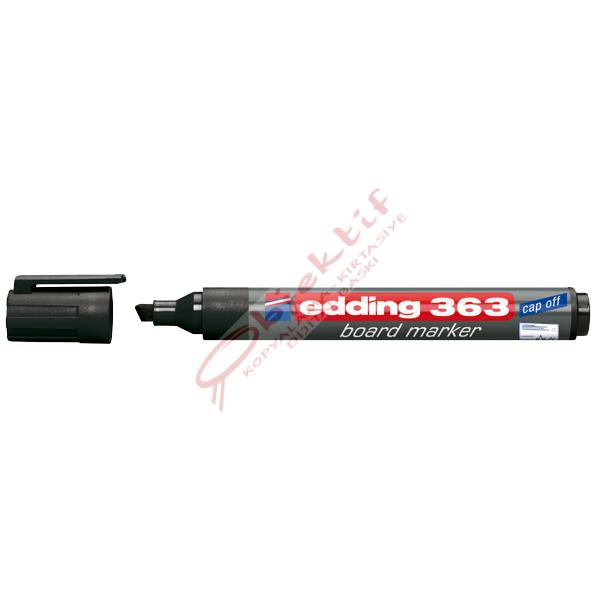 Edding Tahta Kalemi Kesik Uçlu Siyah 363