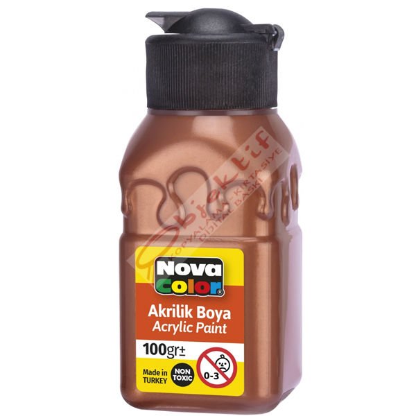 Nova Color Akrilik Boya Şişe 100 CC Bakır Nc-2037