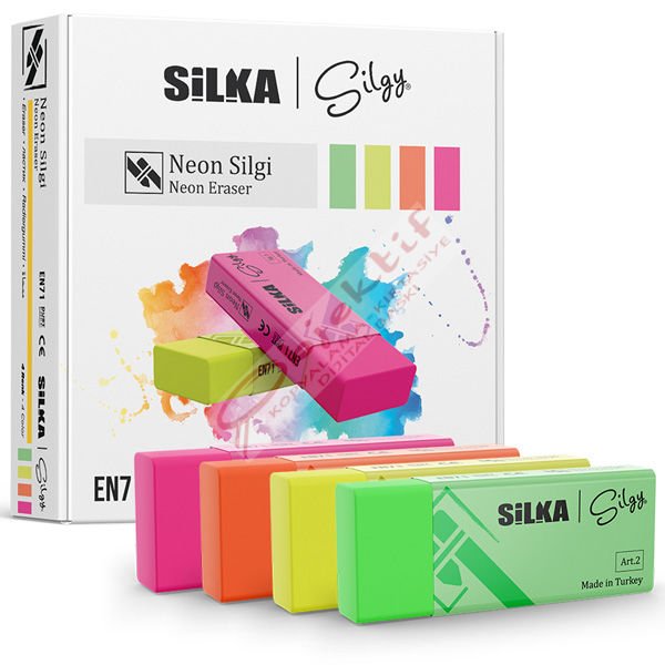 Silka Öğrenci Silgisi Neon 20 Lİ Art.2