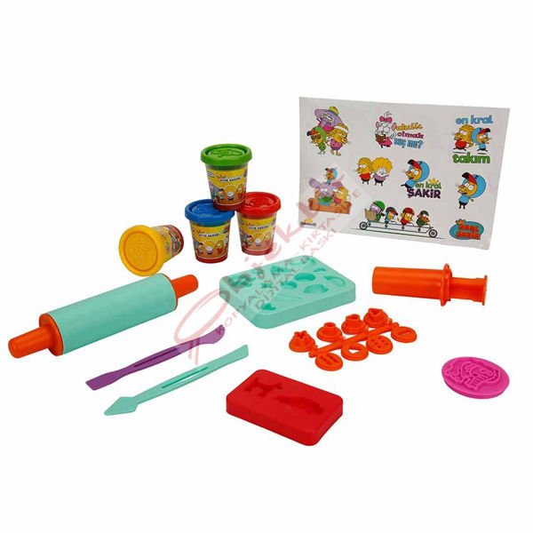 Sunman Crafy Kral Şakir Çantalı Oyun Hamuru Seti 200 gr. 20 Parça